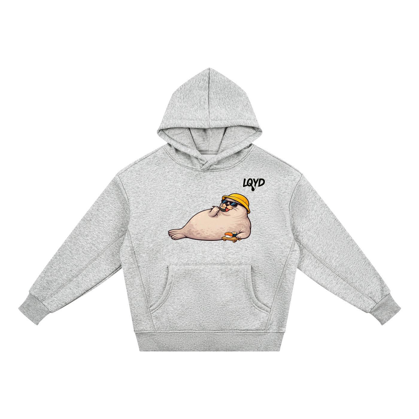 LQYD YOUTH| SUSHI BANDIT SEAL LIGHT BAGGY HOODIE