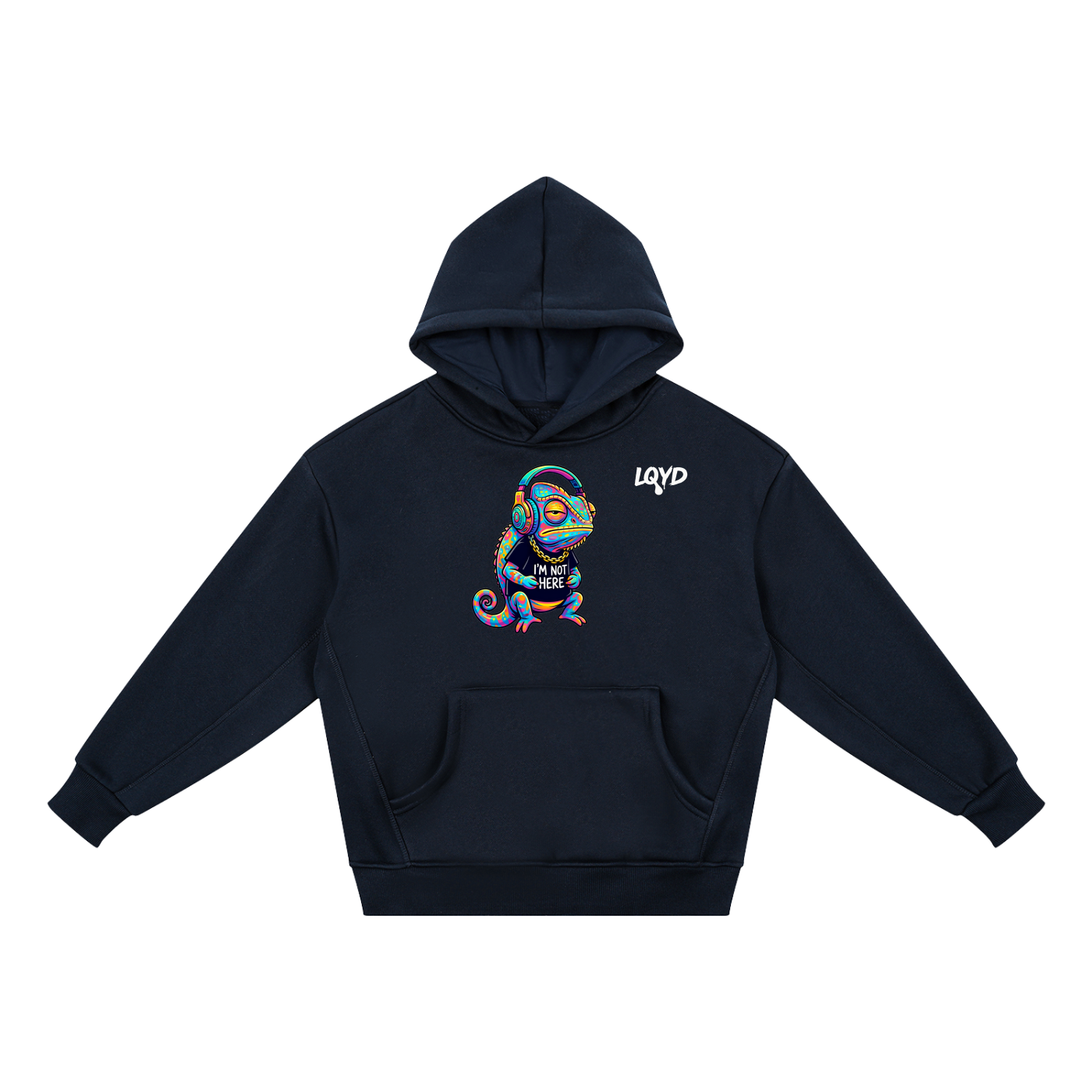 LQYD YOUTH| COOL CHAMELEON DARK BAGGY HOODIE