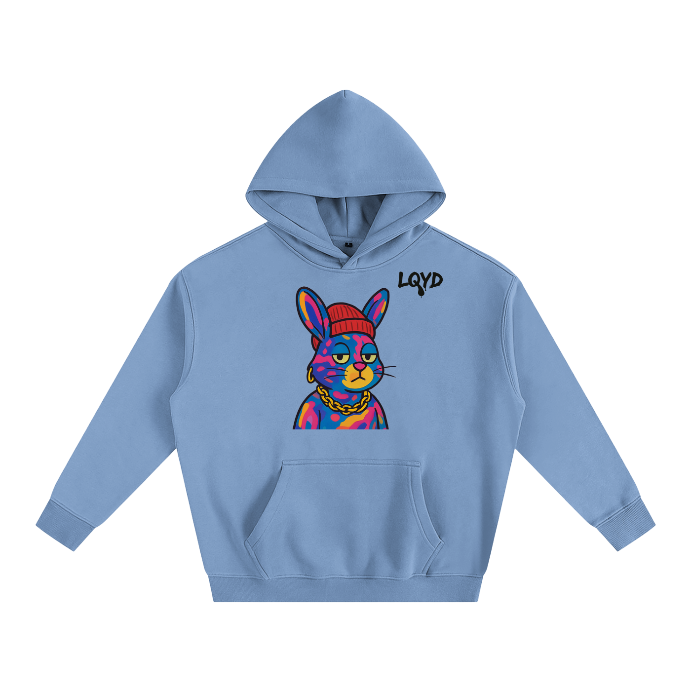 LQYD ADULT| GRAFITTI BUNNY BAGGY HOODIE