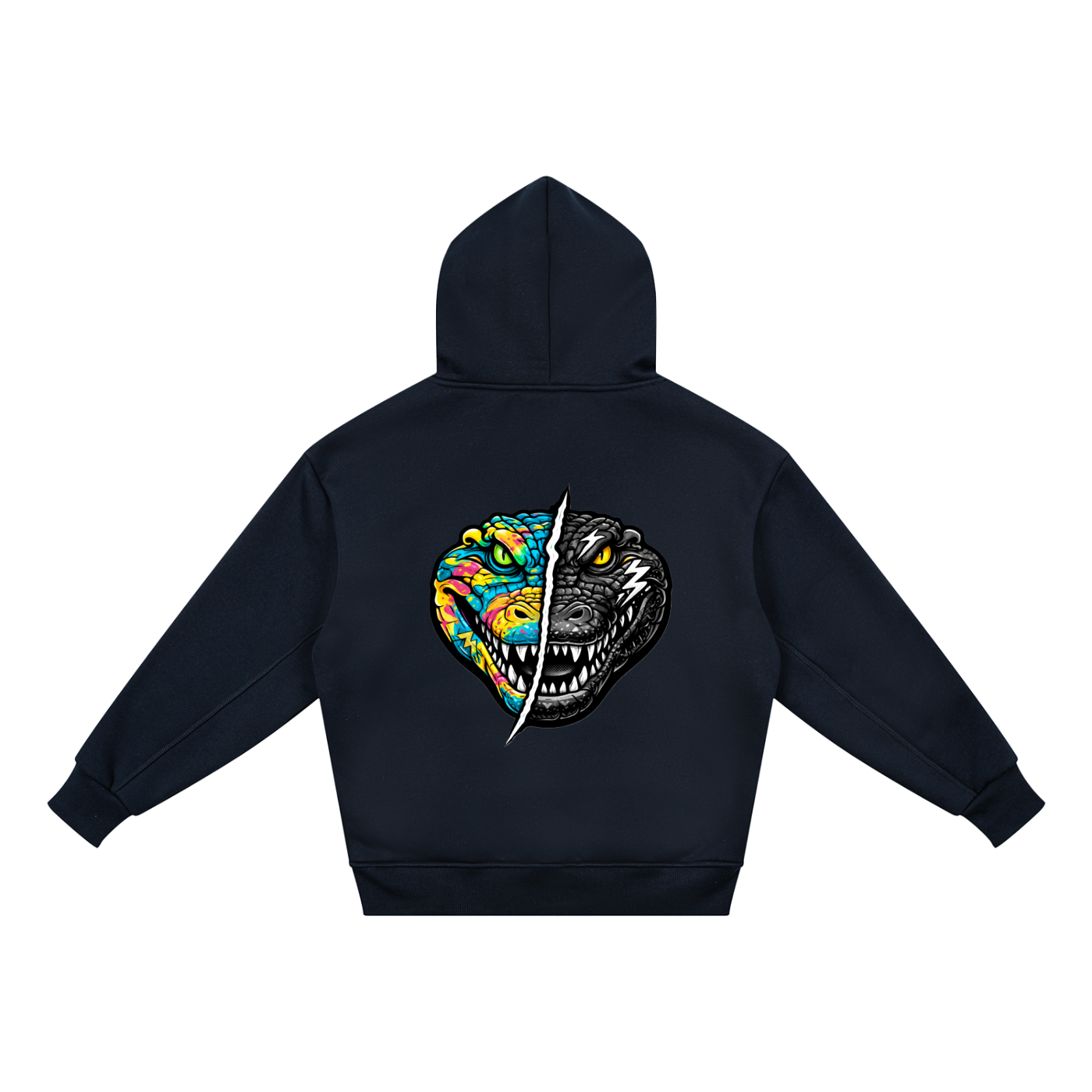 LQYD YOUTH| CHOMP THE GATOR DARK BAGGY HOODIE