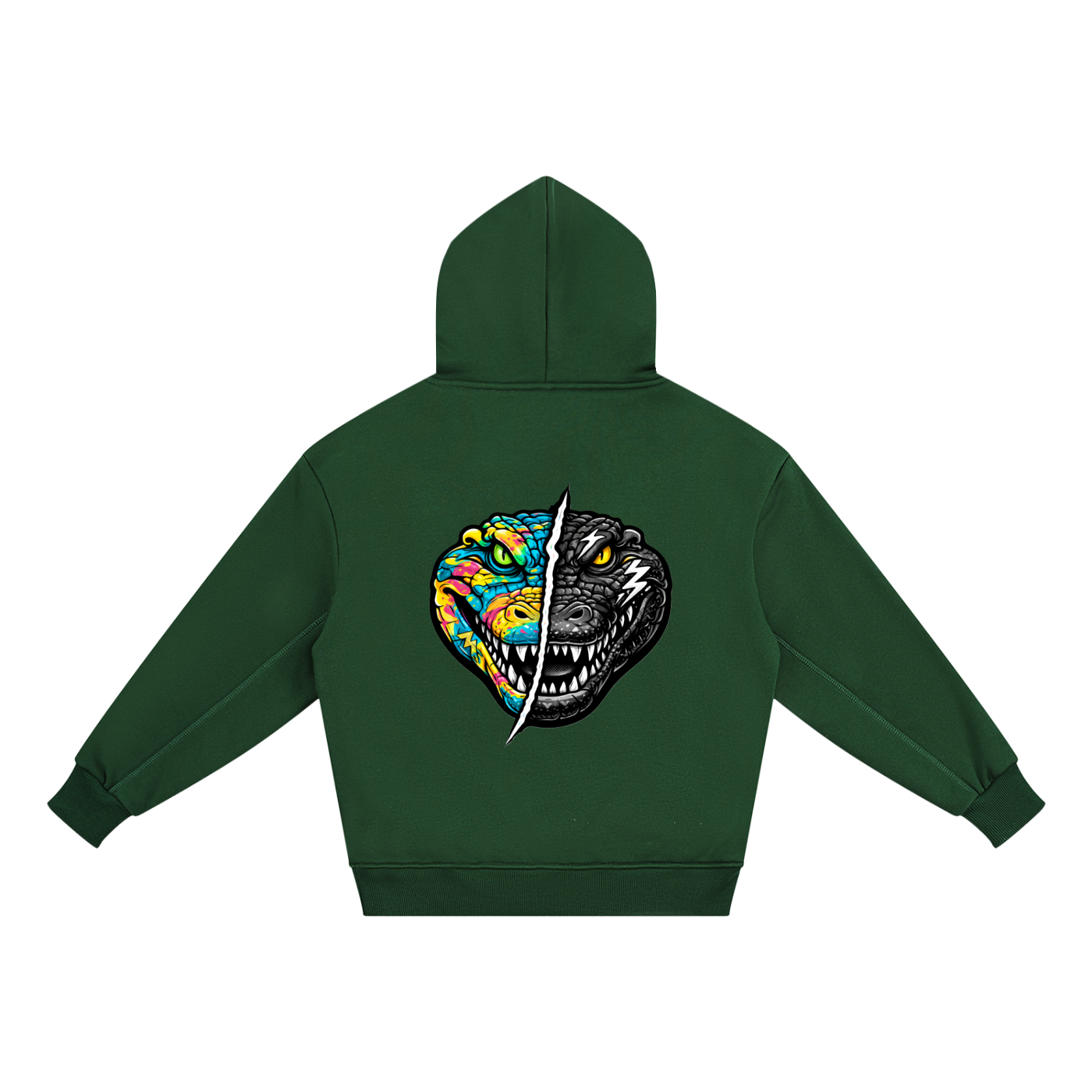 LQYD YOUTH| CHOMP THE GATOR DARK BAGGY HOODIE