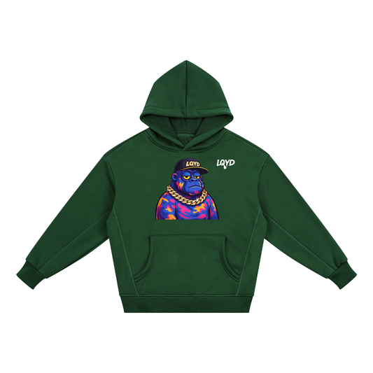 LQYD YOUTH| GRAFFITI GORILLA DARK BAGGY HOODIE