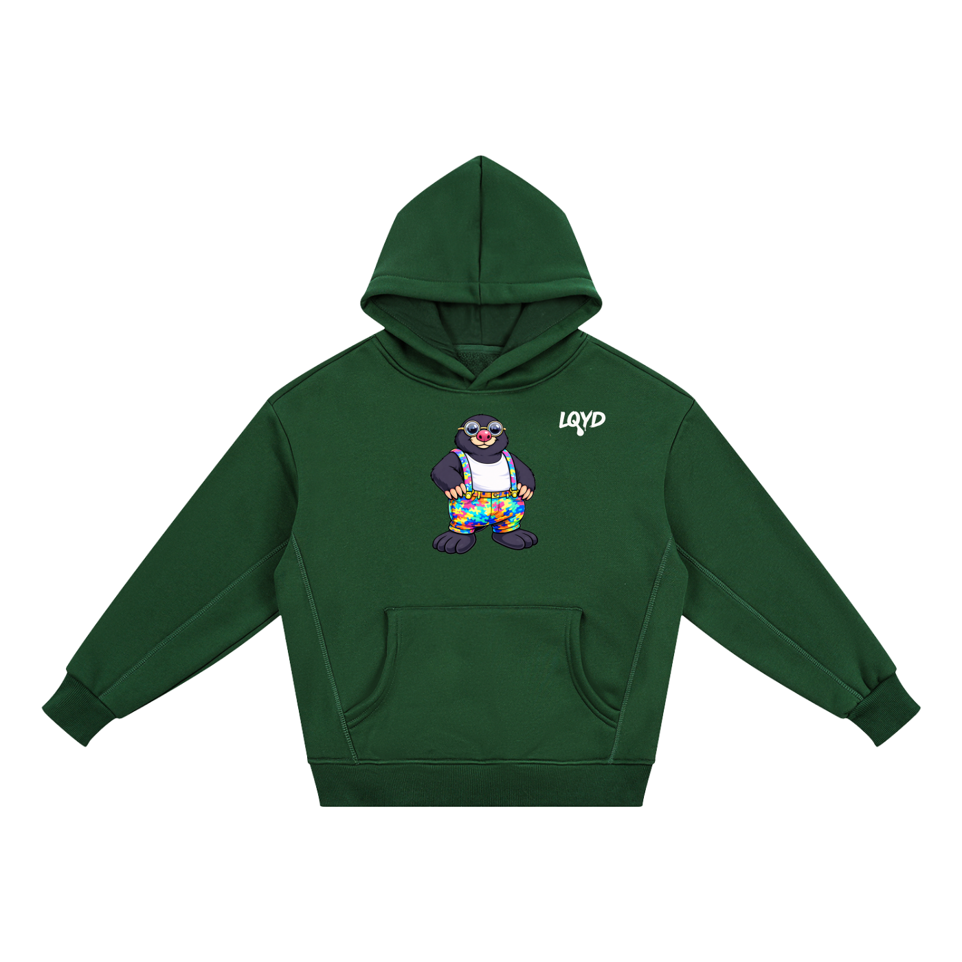 LQYD YOUTH| PROFESSOR DIGGS MOLE DARK BAGGY HOODIE