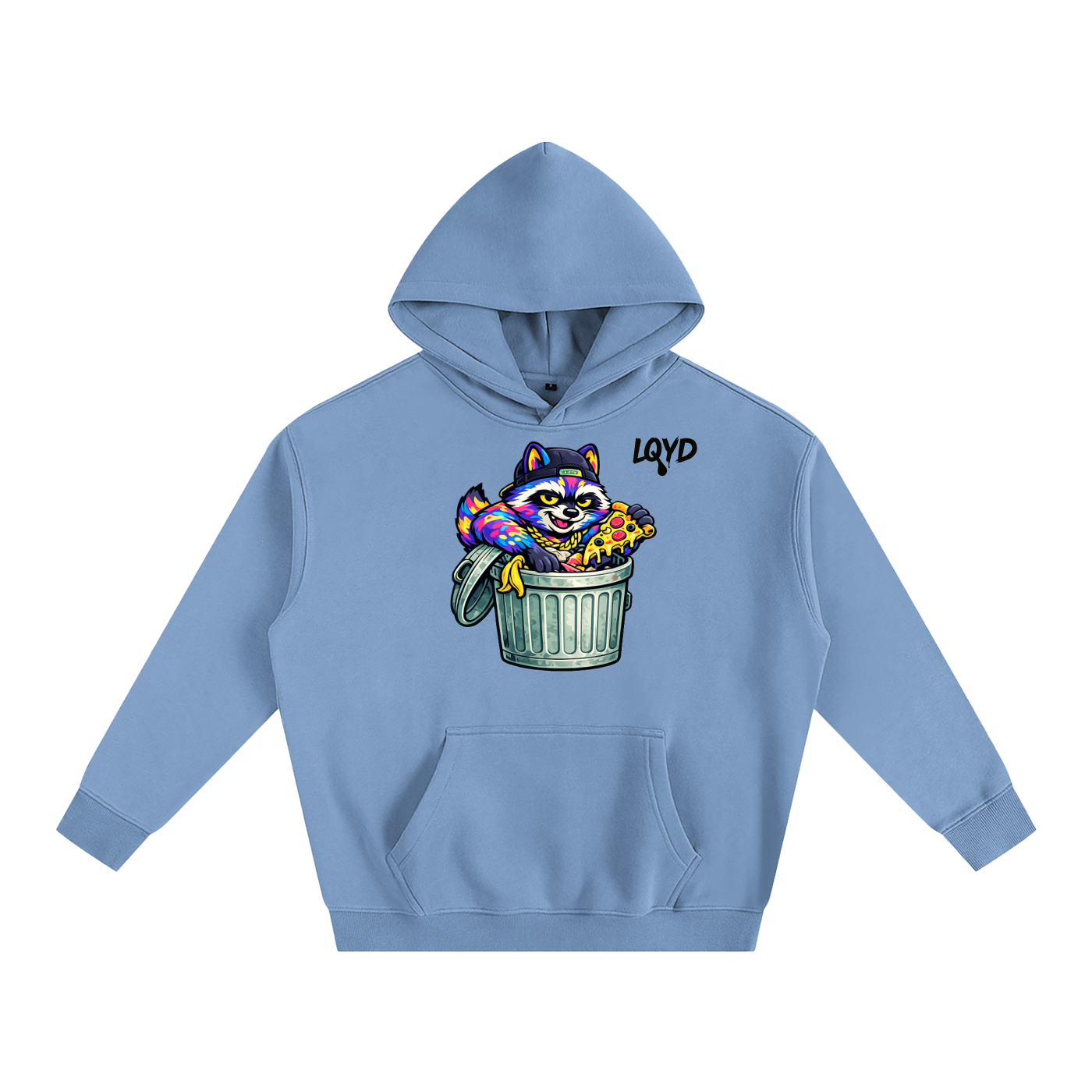 LQYD ADULT| DUMPSTER DIVING RACCOON BAGGY HOODIE