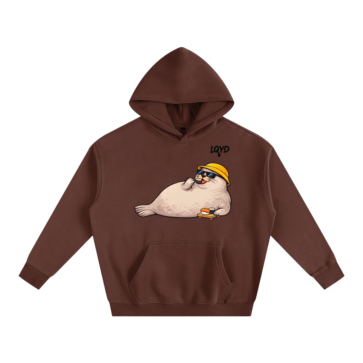 LQYD ADULT| SUSHI BANDIT SEAL BAGGY HOODIE