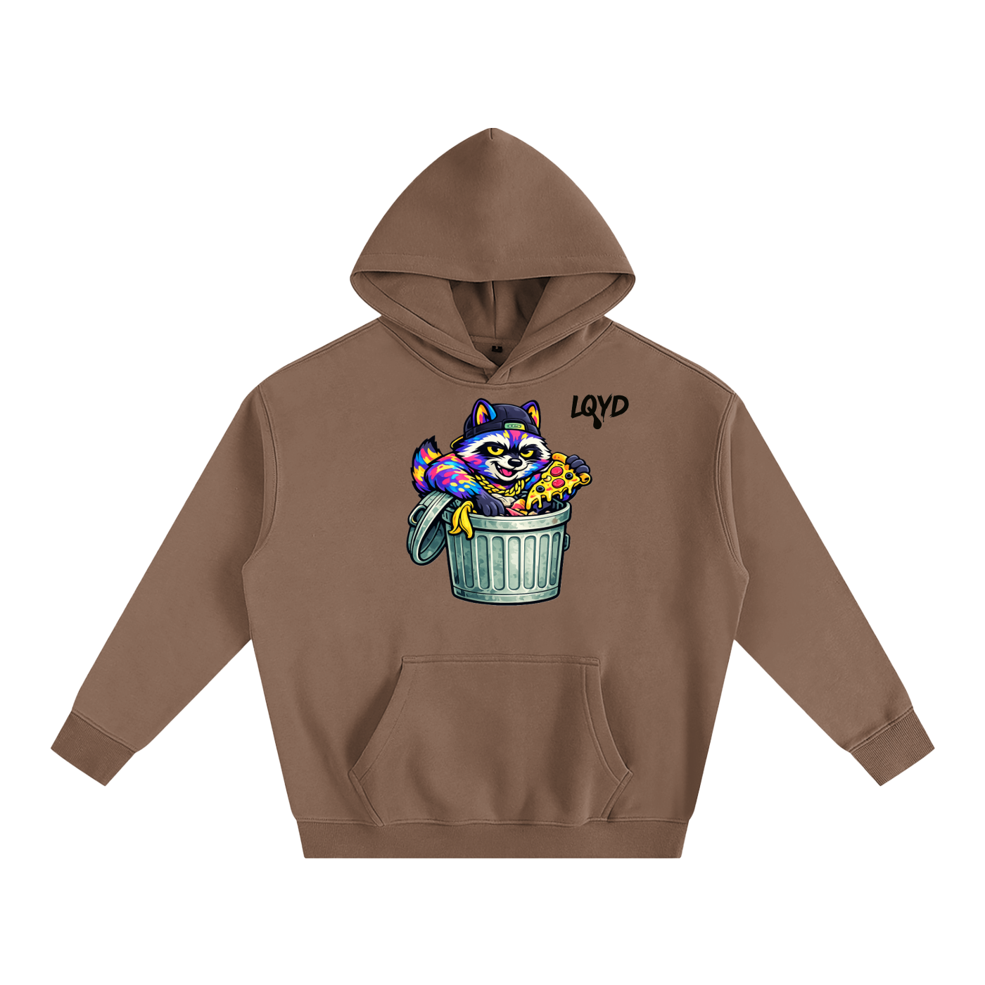 LQYD ADULT| DUMPSTER DIVING RACCOON BAGGY HOODIE