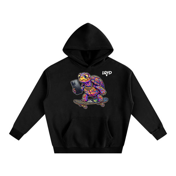 LQYD ADULT| TURBO TURTLE BLACK EDITION BAGGY HOODIE