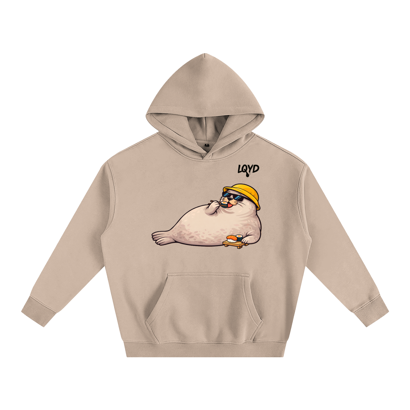 LQYD ADULT| SUSHI BANDIT SEAL BAGGY HOODIE
