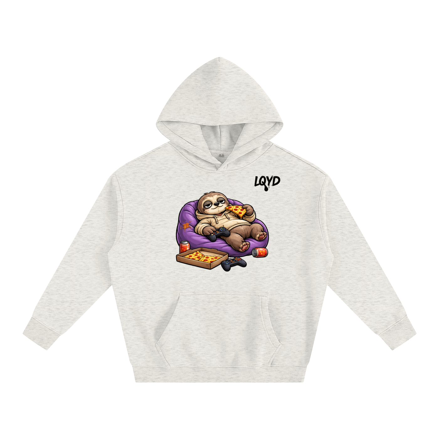 LQYD ADULT| IDLE SLOTH BAGGY HOODIE