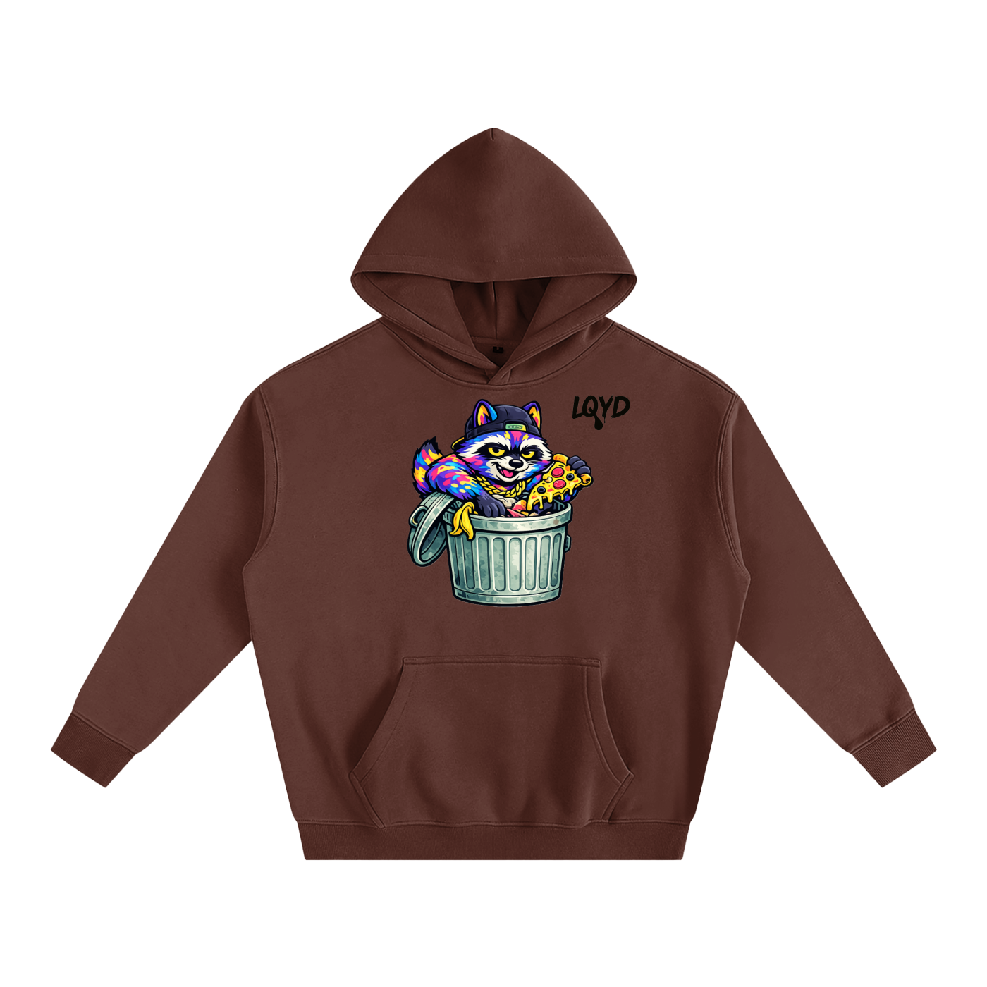 LQYD ADULT| DUMPSTER DIVING RACCOON BAGGY HOODIE