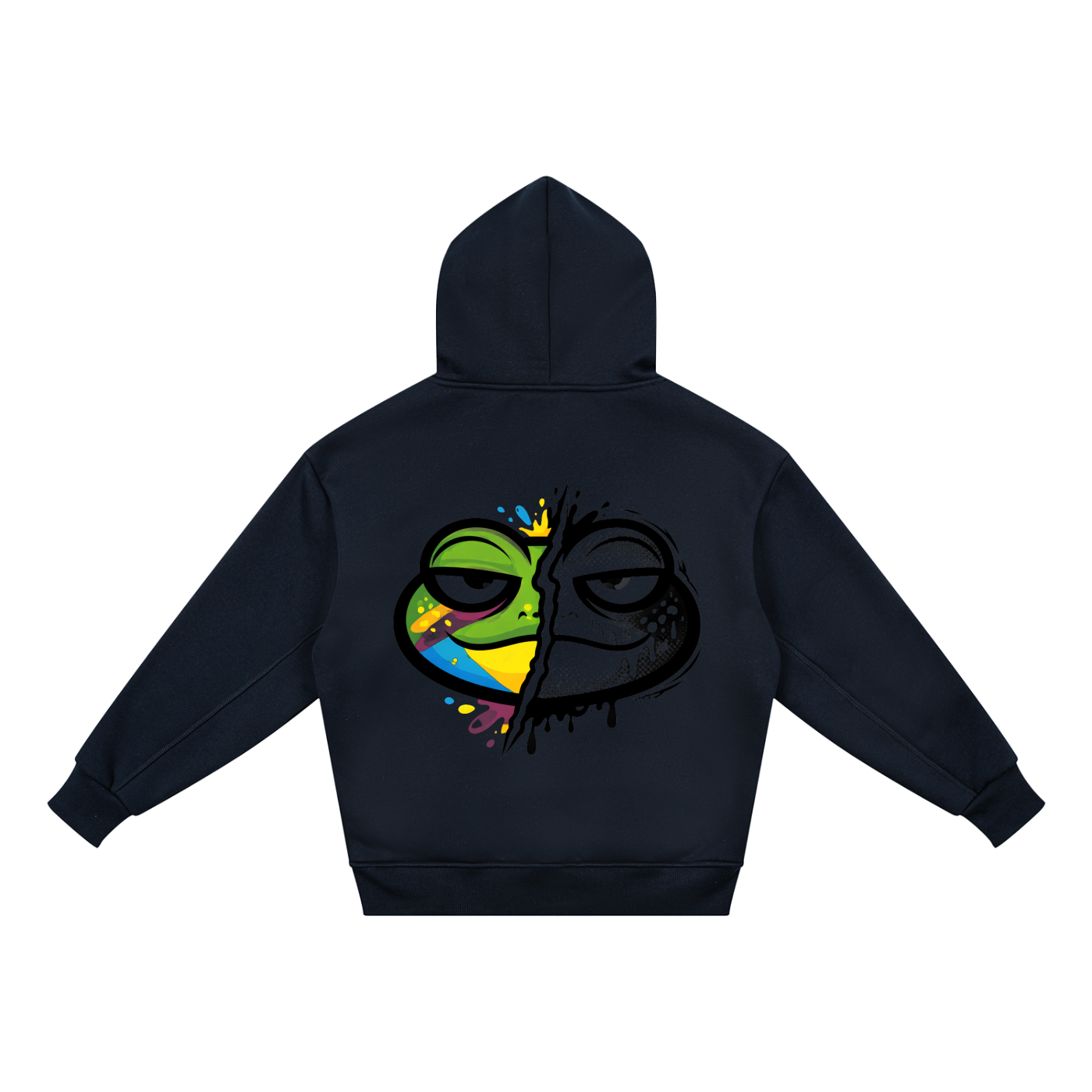 LQYD YOUTH| LOWKEY FROG DARK BAGGY HOODIE