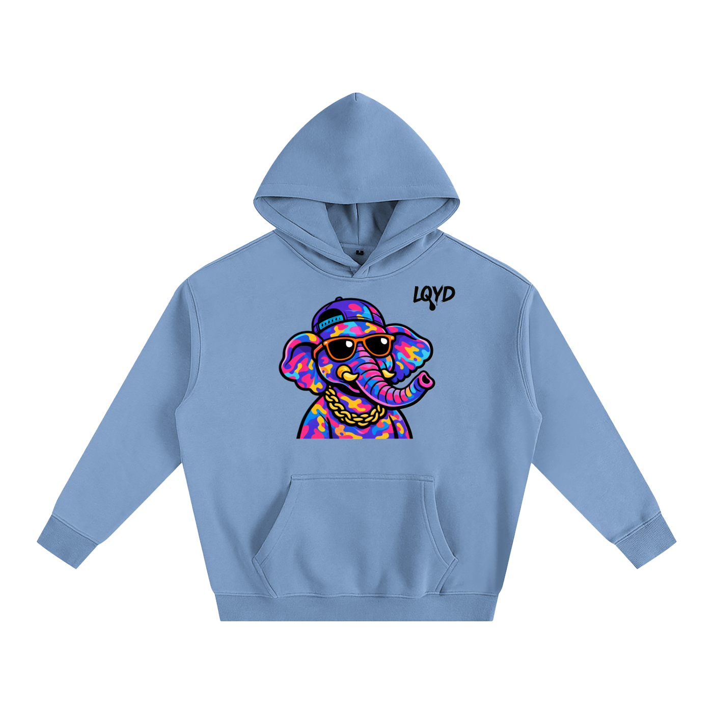 LQYD ADULT| DJ ELEPHANT BAGGY HOODIE