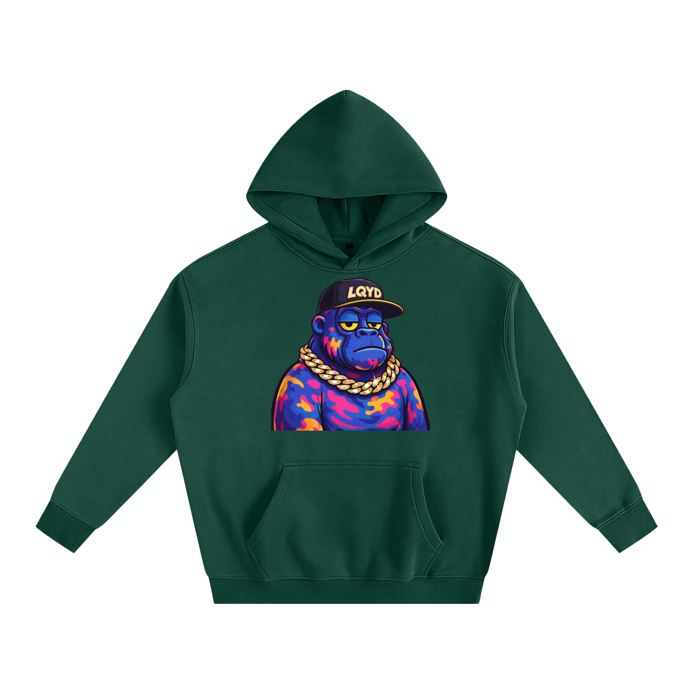 LQYD ADULT| GRAFFITI GORILLA BAGGY HOODIE