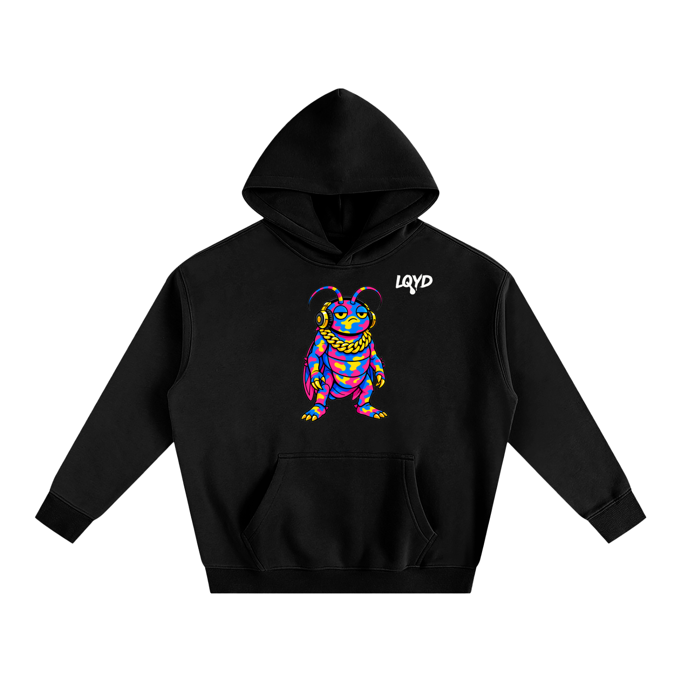 LQYD ADULT| DJ ROACH BLACK EDITION BAGGY HOODIE