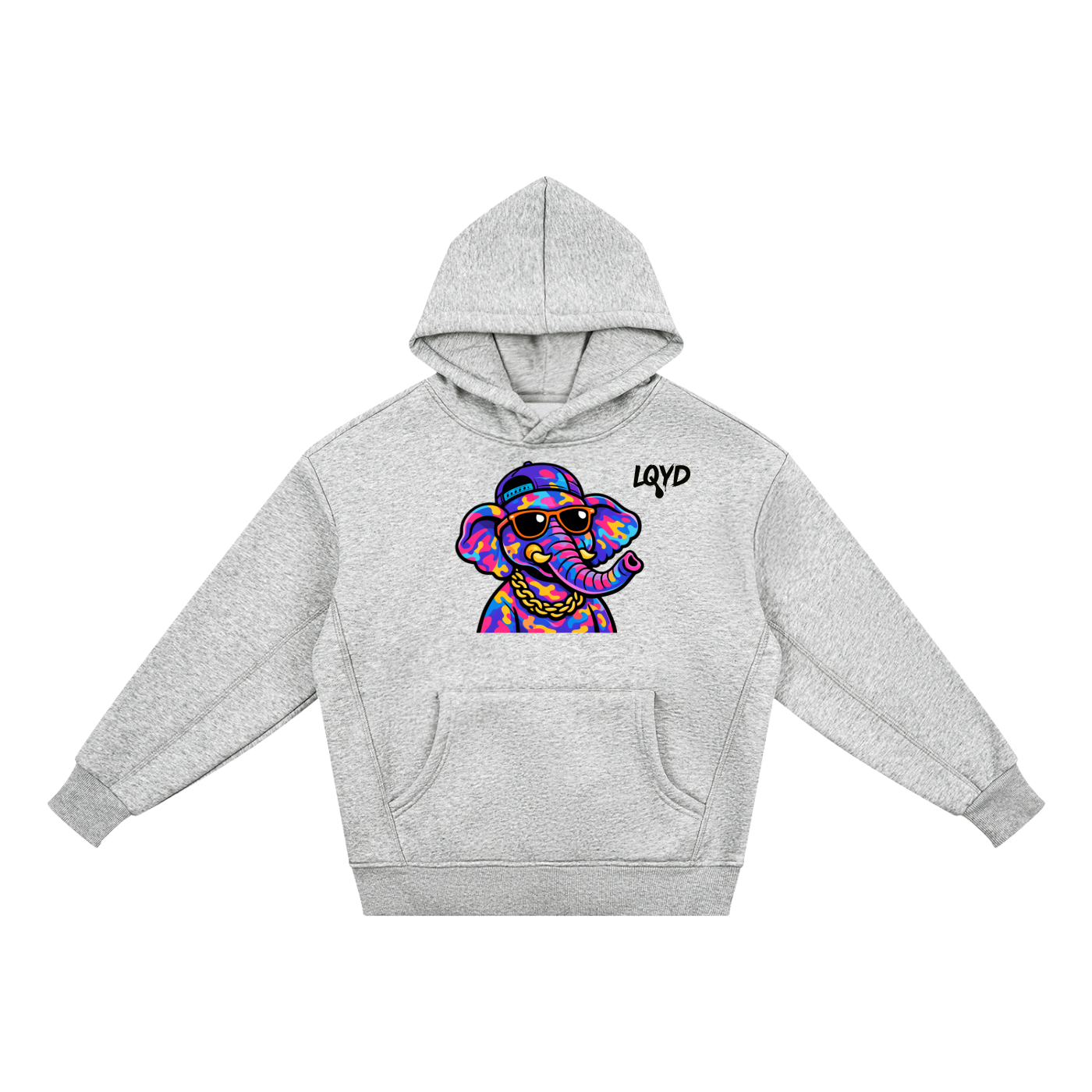 LQYD YOUTH| DJ ELEPHANT LIGHT BAGGY HOODIE
