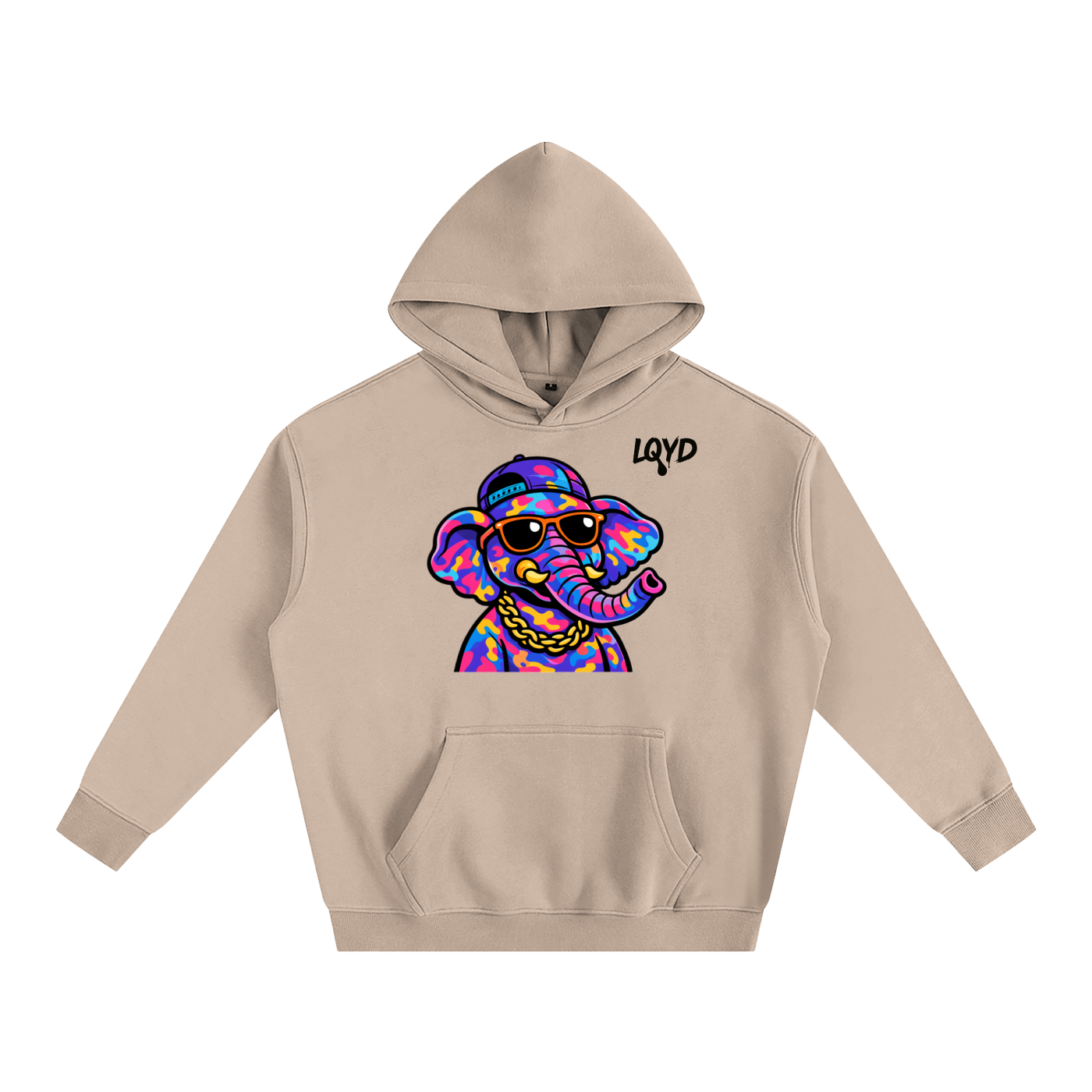 LQYD ADULT| DJ ELEPHANT BAGGY HOODIE