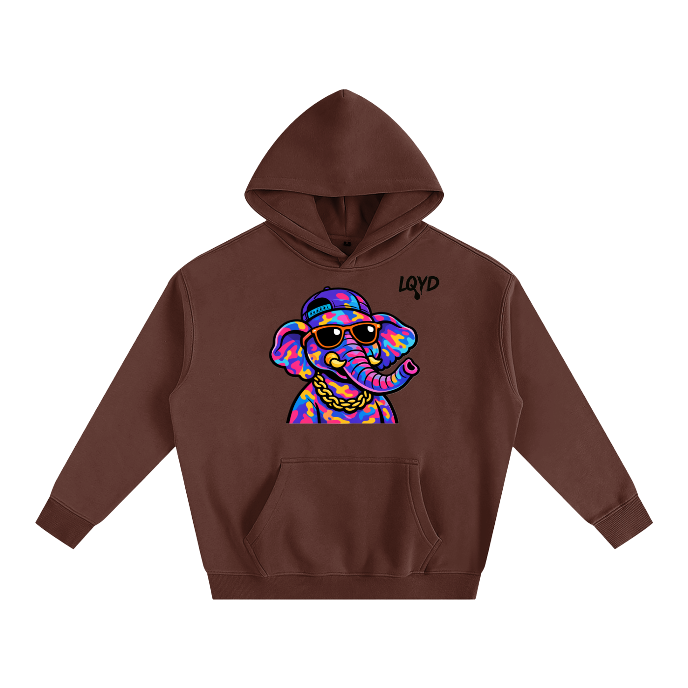 LQYD ADULT| DJ ELEPHANT BAGGY HOODIE