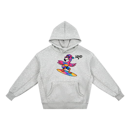 LQYD YOUTH| SURF'S UP FLAMINGO LIGHT BAGGY HOODIE