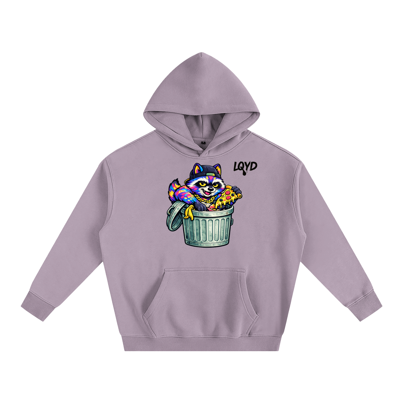 LQYD ADULT| DUMPSTER DIVING RACCOON BAGGY HOODIE
