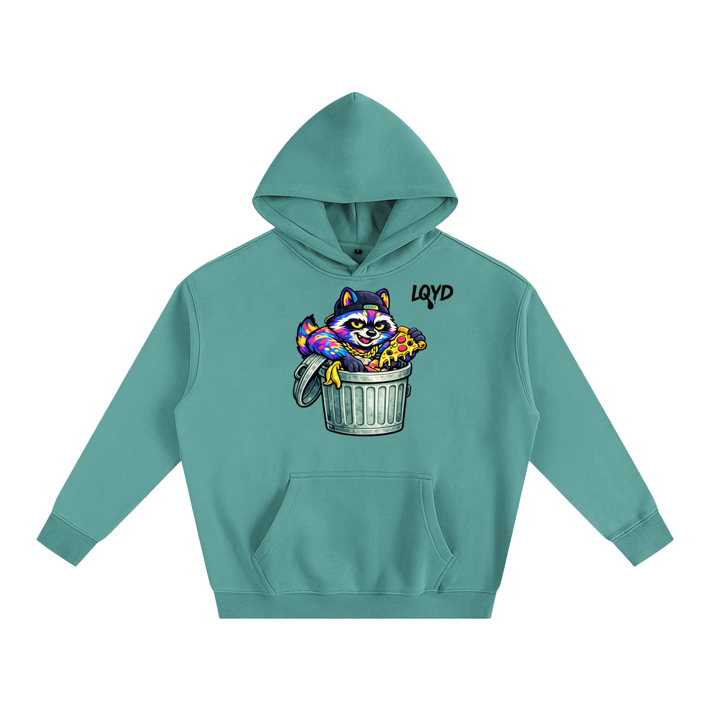 LQYD ADULT| DUMPSTER DIVING RACCOON BAGGY HOODIE
