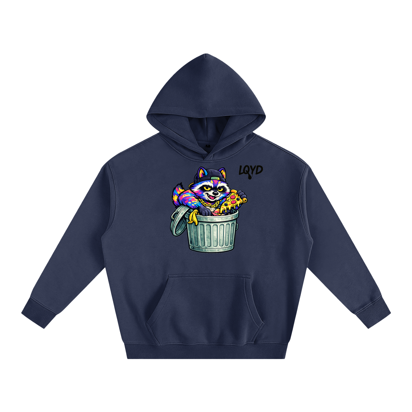 LQYD ADULT| DUMPSTER DIVING RACCOON BAGGY HOODIE