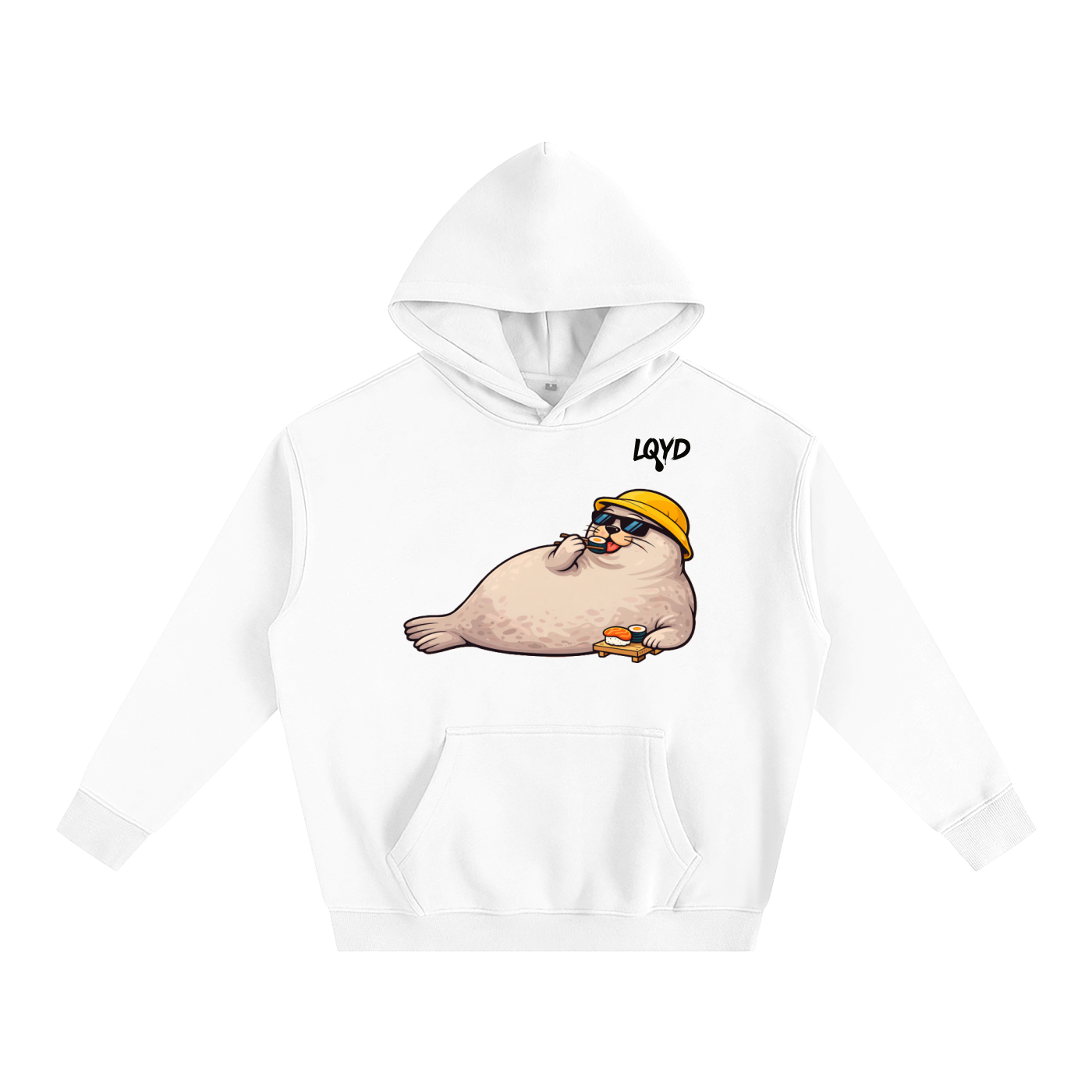 LQYD ADULT| SUSHI BANDIT SEAL BAGGY HOODIE