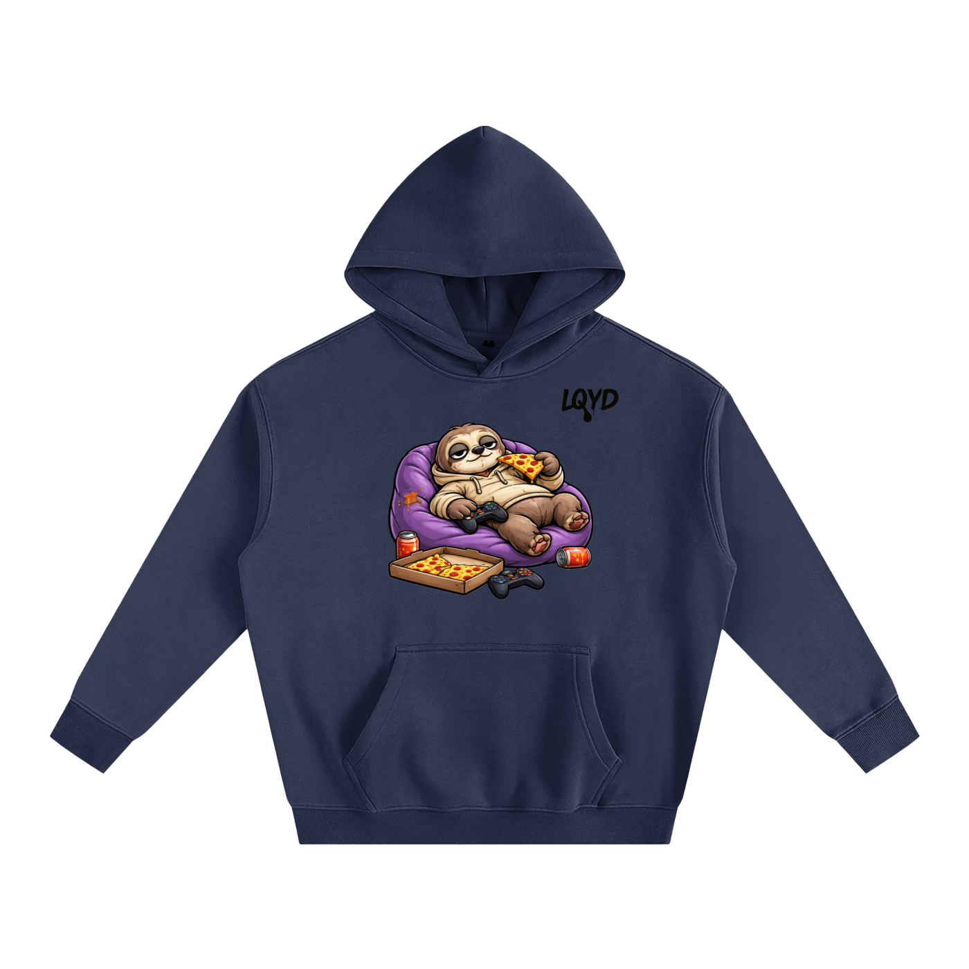 LQYD ADULT| IDLE SLOTH BAGGY HOODIE
