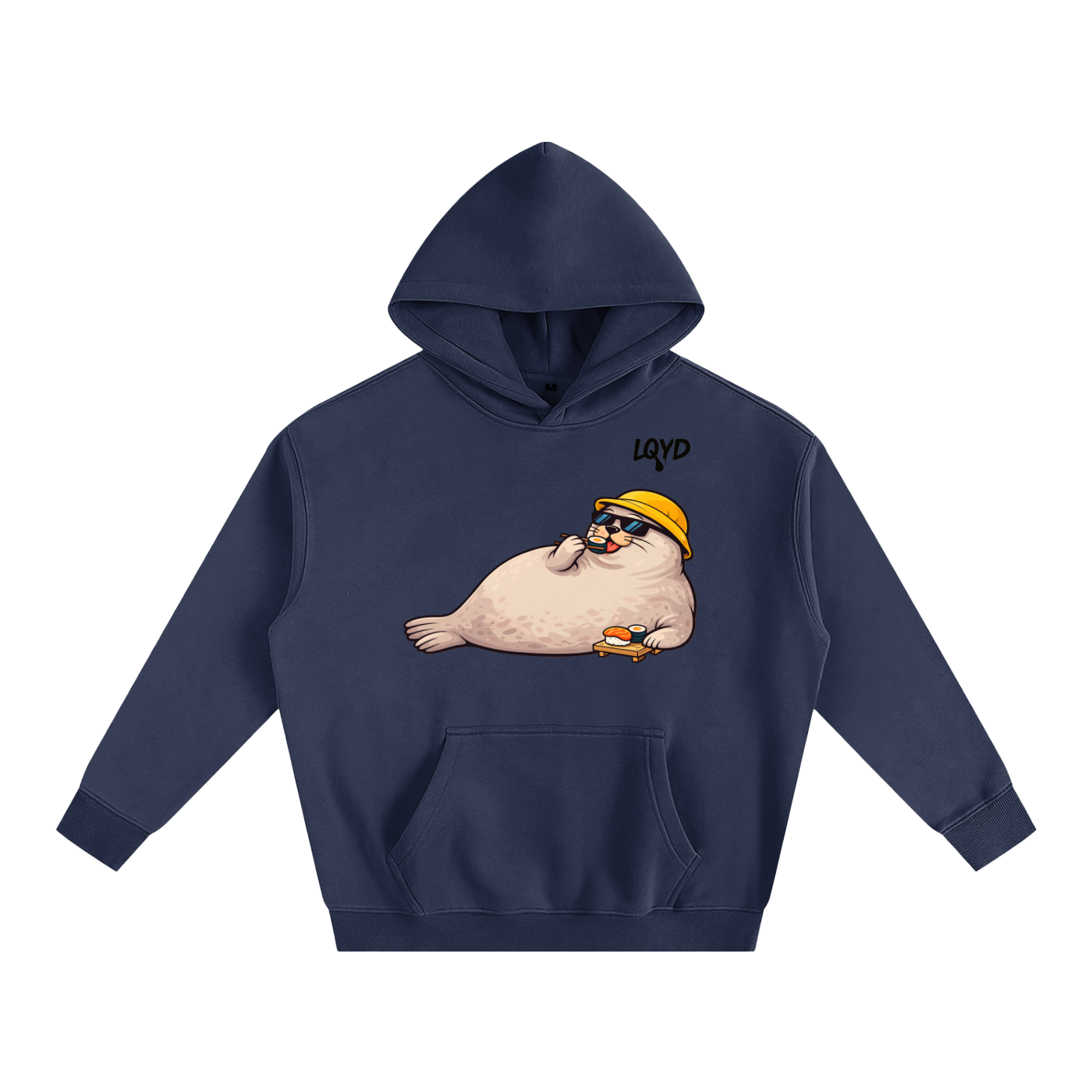 LQYD ADULT| SUSHI BANDIT SEAL BAGGY HOODIE