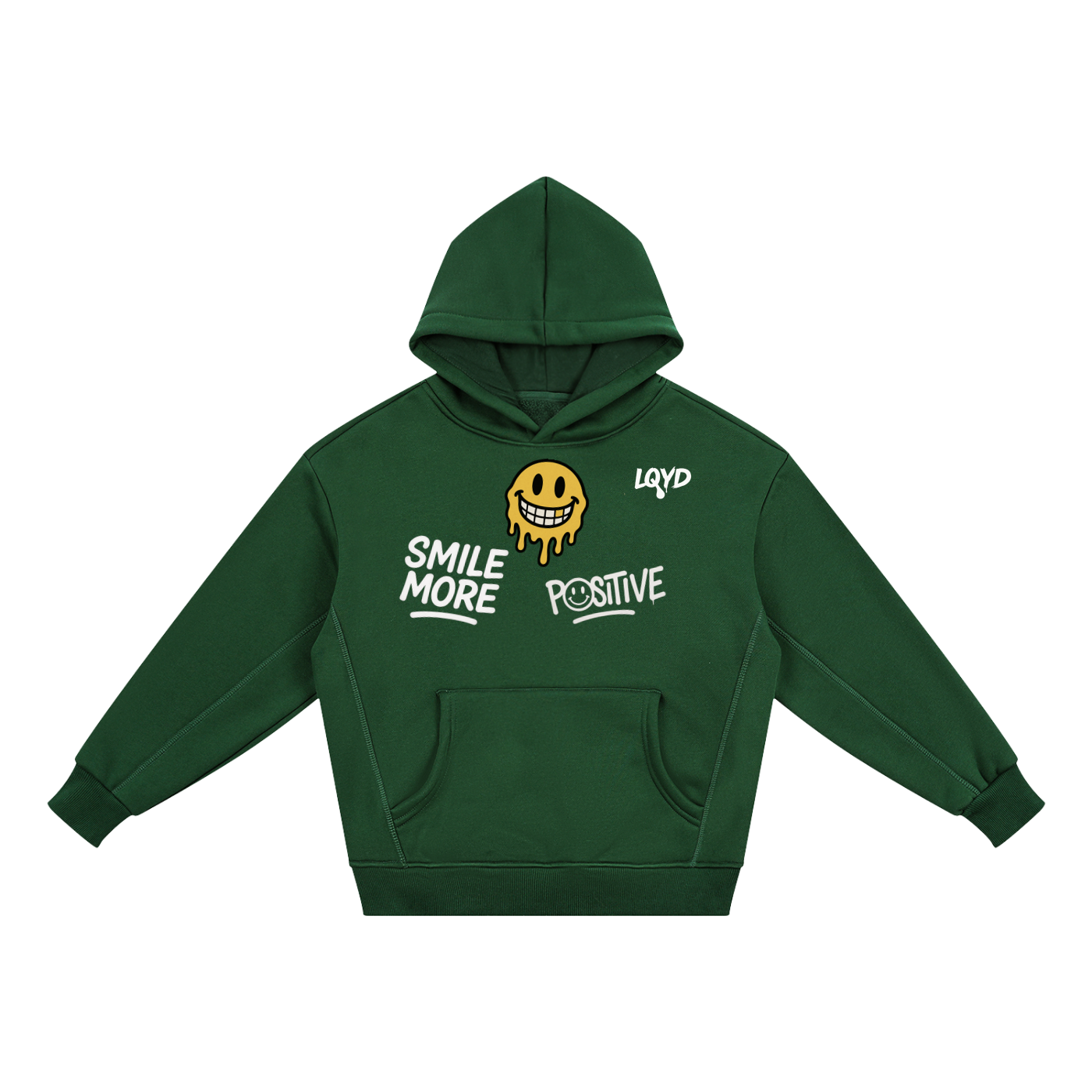 LQYD YOUTH| POSITIVE DARK BAGGY HOODIE
