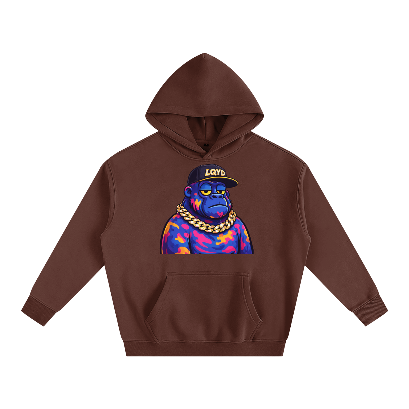 LQYD ADULT| GRAFFITI GORILLA BAGGY HOODIE