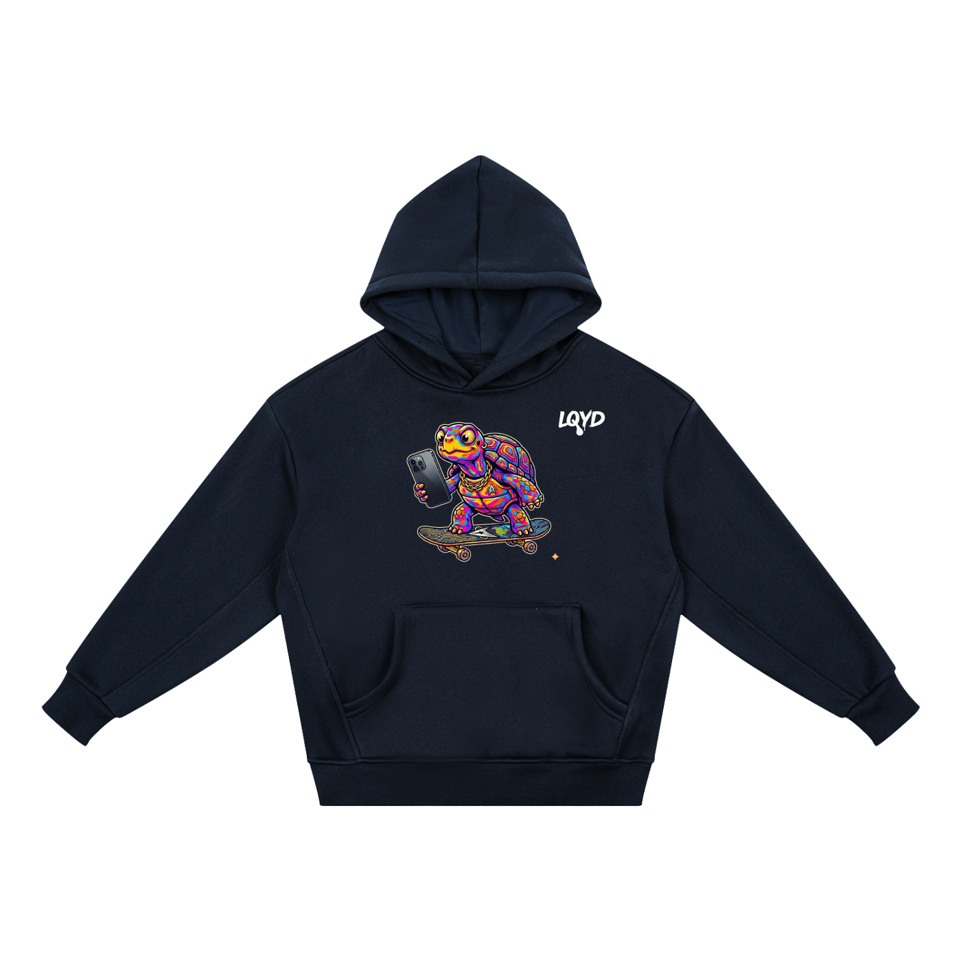 LQYD YOUTH| TURBO TURTLE DARK  BAGGY HOODIE