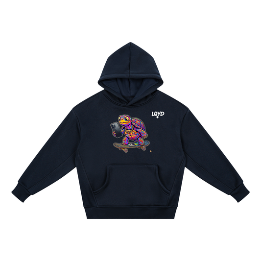 LQYD YOUTH| TURBO TURTLE DARK  BAGGY HOODIE