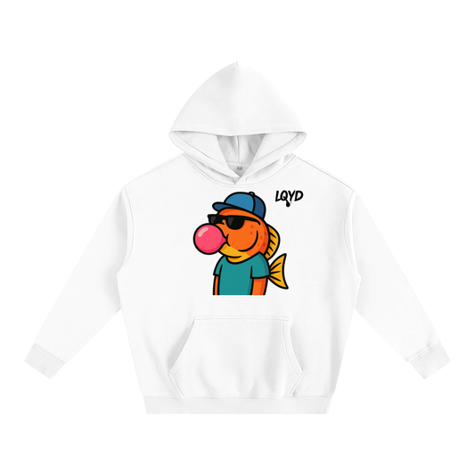 LQYD ADULT| BUBBLEGUM FISH BAGGY HOODIE