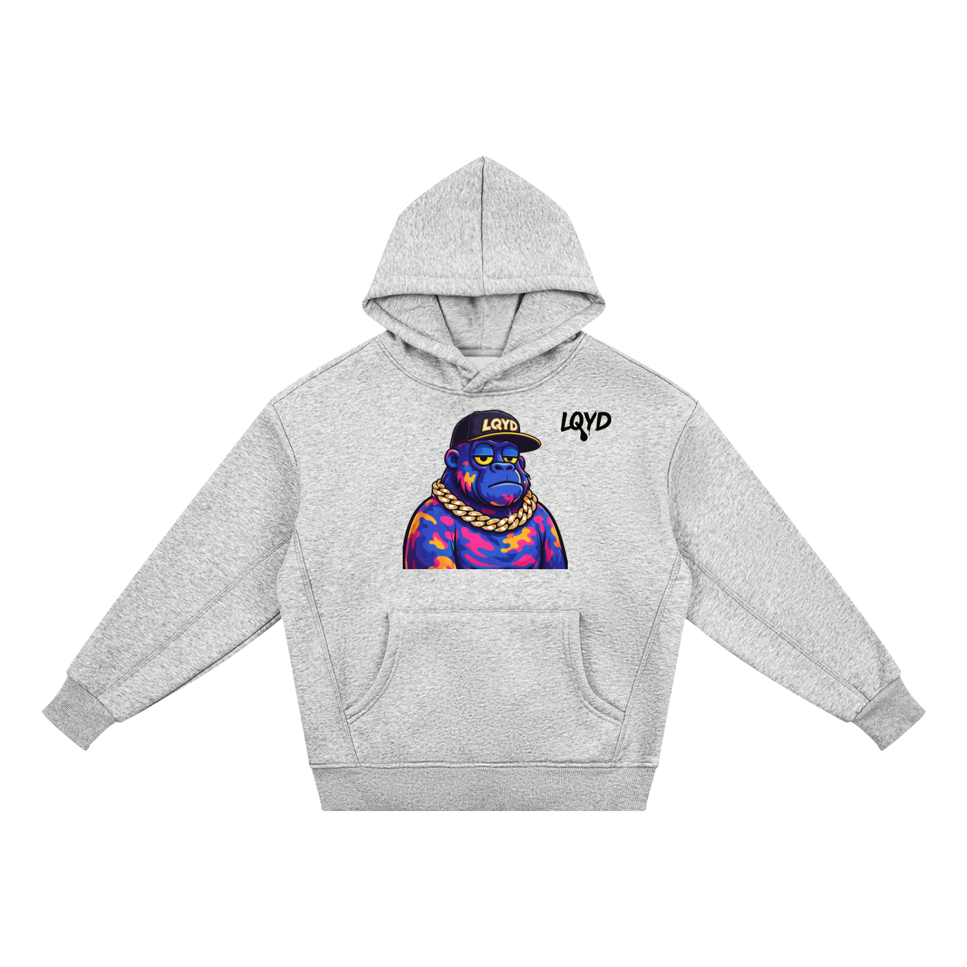 LQYD YOUTH| GRAFFITI GORILLA LIGHT BAGGY HOODIE