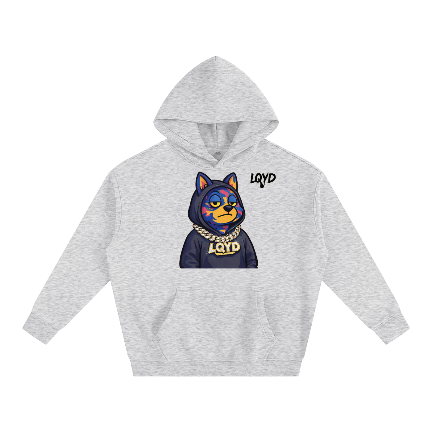 LQYD ADULT| OFF DUTY WOLF BAGGY HOODIE