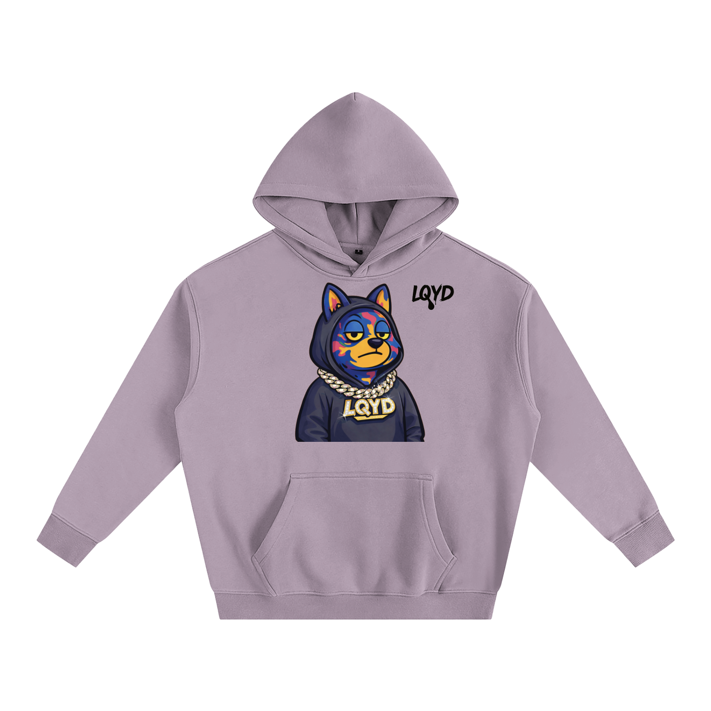 LQYD ADULT| OFF DUTY WOLF BAGGY HOODIE