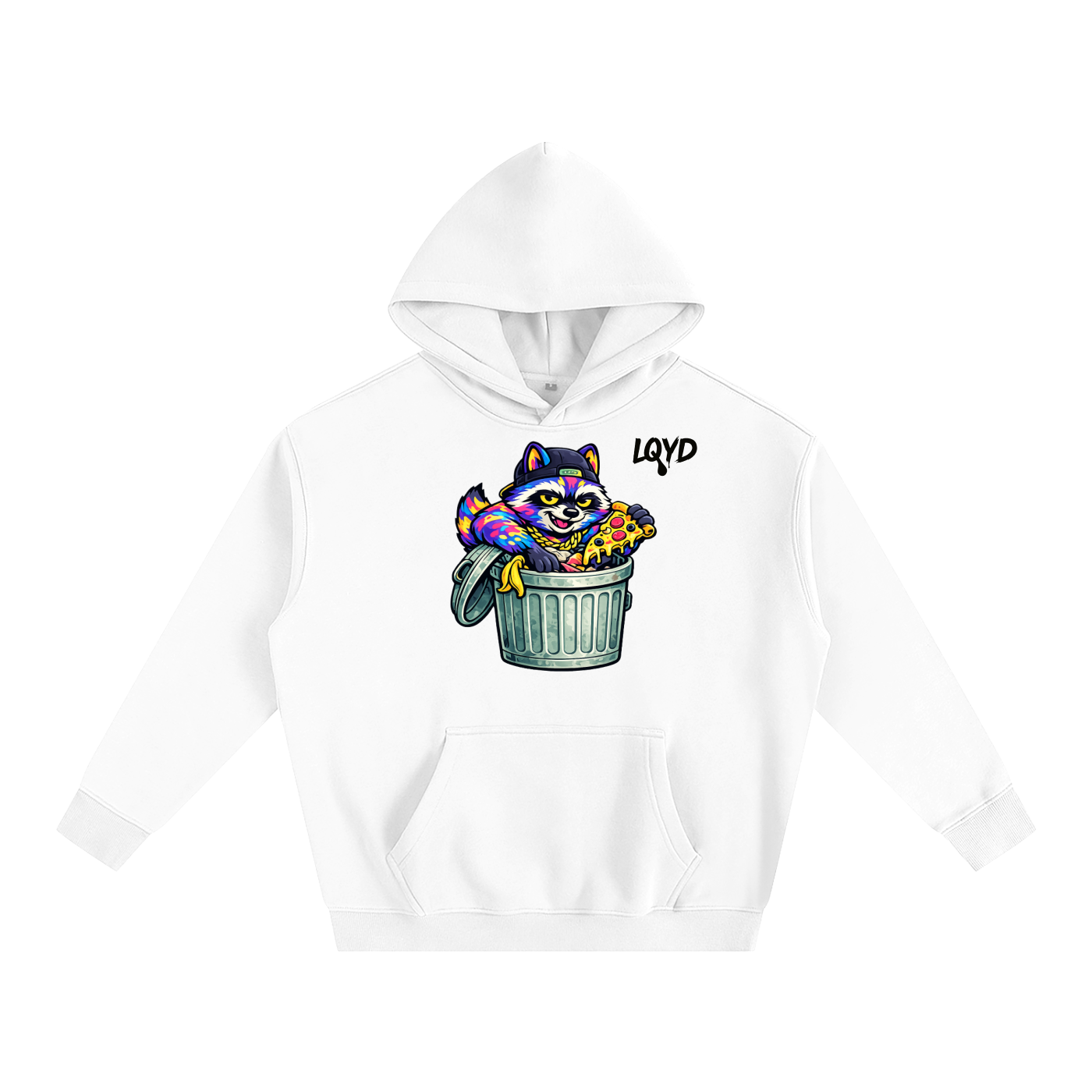 LQYD ADULT| DUMPSTER DIVING RACCOON BAGGY HOODIE