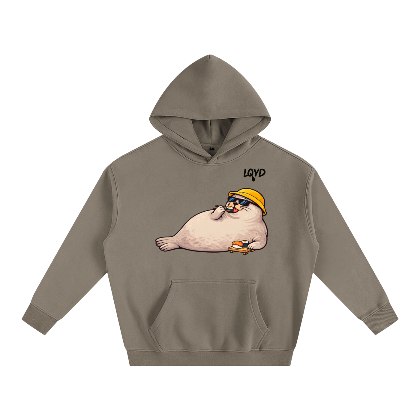 LQYD ADULT| SUSHI BANDIT SEAL BAGGY HOODIE