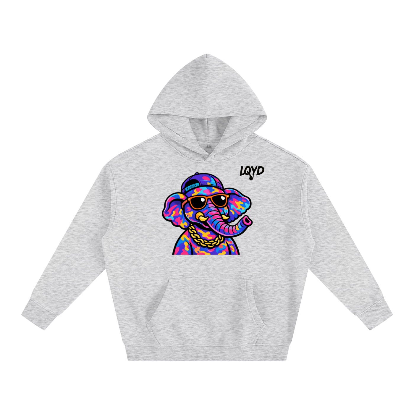 LQYD ADULT| DJ ELEPHANT BAGGY HOODIE