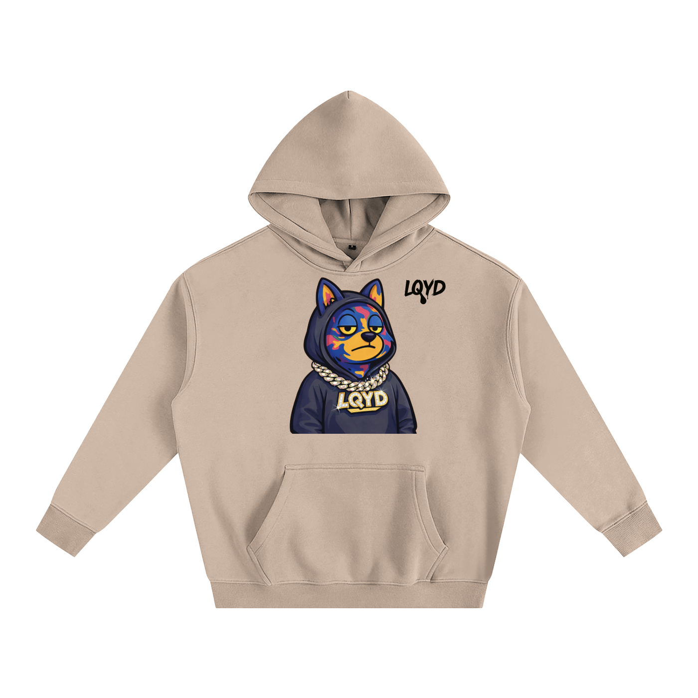 LQYD ADULT| OFF DUTY WOLF BAGGY HOODIE