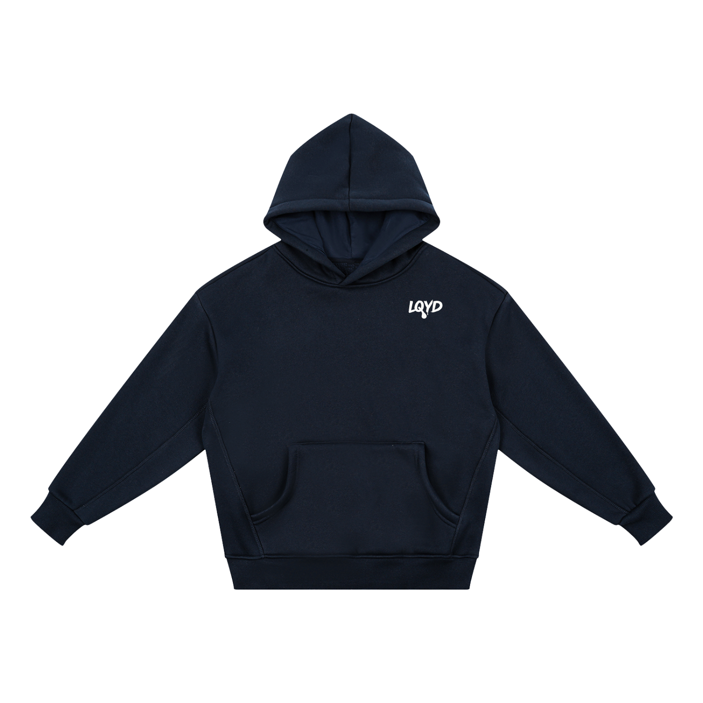 LQYD YOUTH| SMIRKING ORCA DARK BAGGY HOODIE
