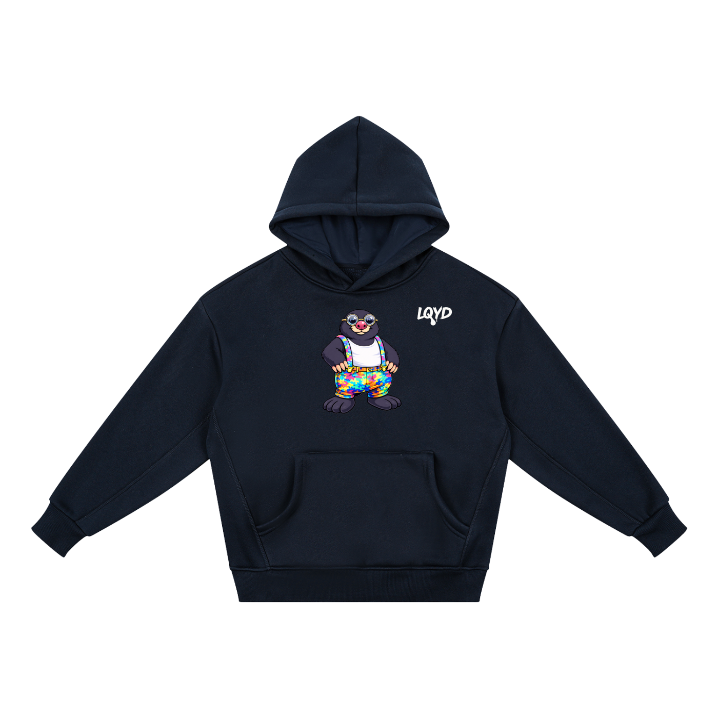 LQYD YOUTH| PROFESSOR DIGGS MOLE DARK BAGGY HOODIE
