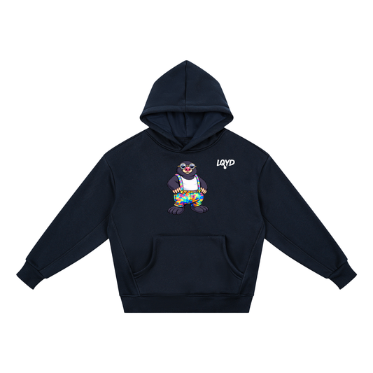 LQYD YOUTH| PROFESSOR DIGGS MOLE DARK BAGGY HOODIE