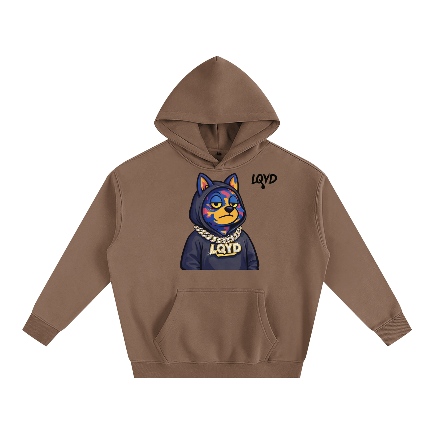 LQYD ADULT| OFF DUTY WOLF BAGGY HOODIE