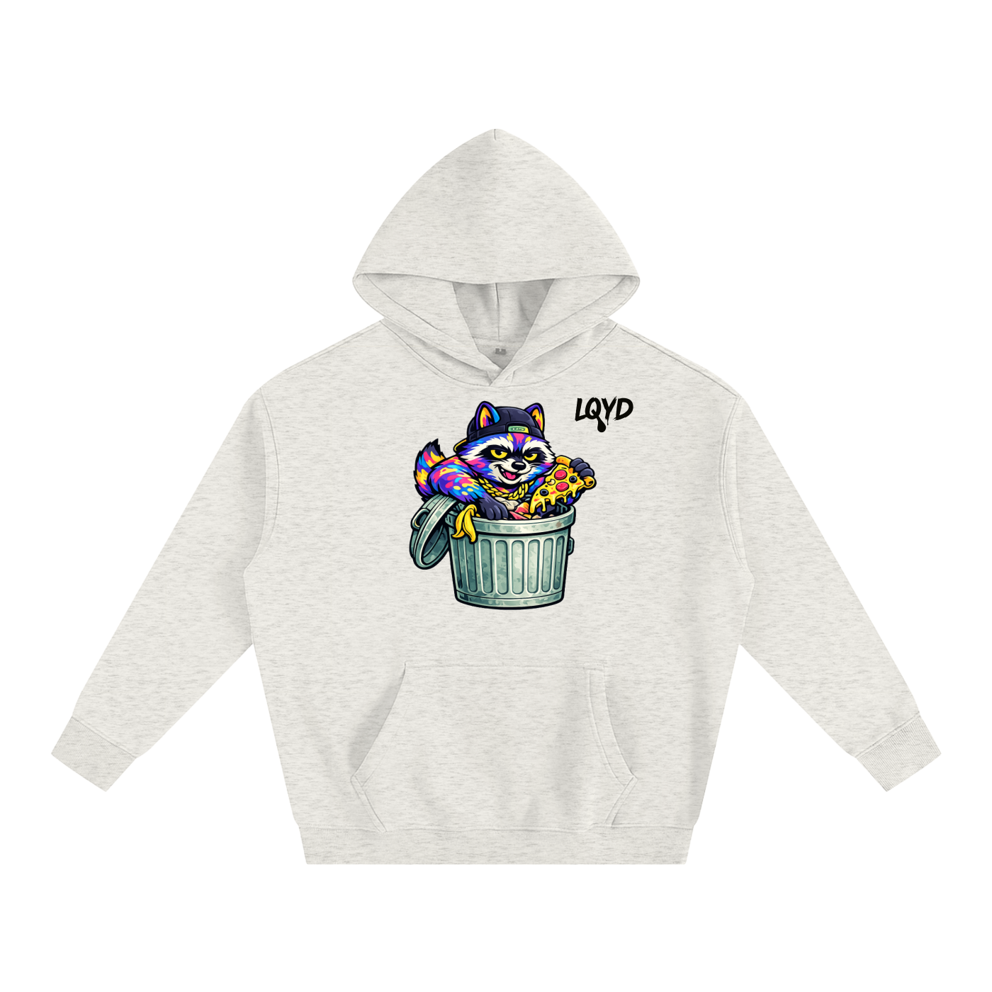 LQYD ADULT| DUMPSTER DIVING RACCOON BAGGY HOODIE