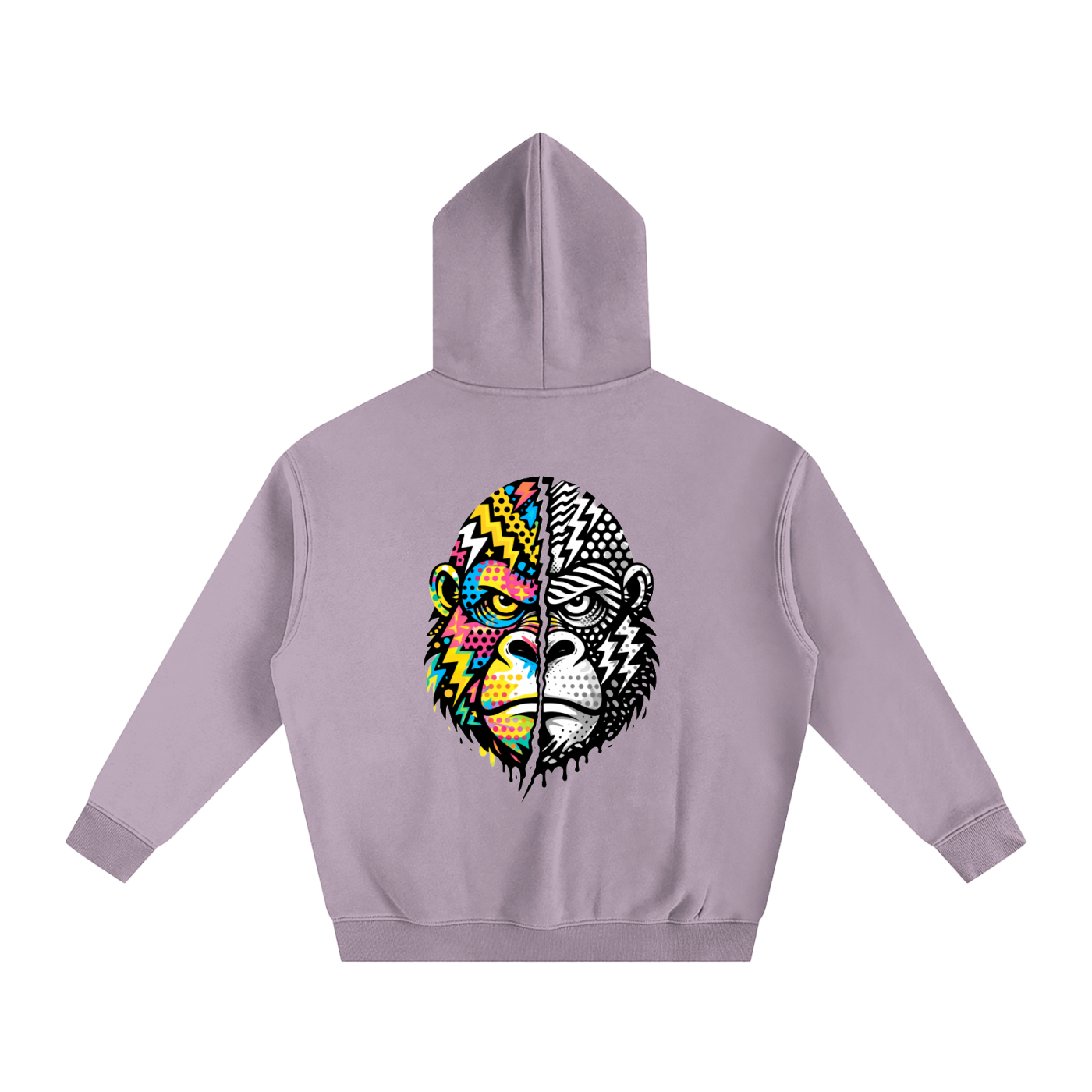LQYD ADULT| HALF WILD GORILLA  BAGGY HOODIE