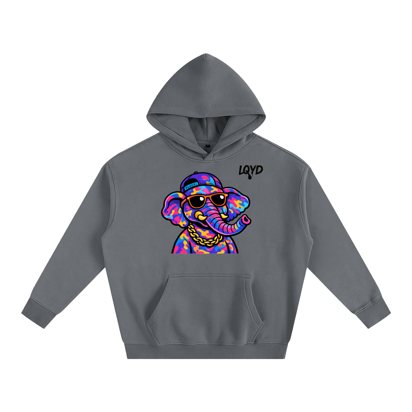 LQYD ADULT| DJ ELEPHANT BAGGY HOODIE