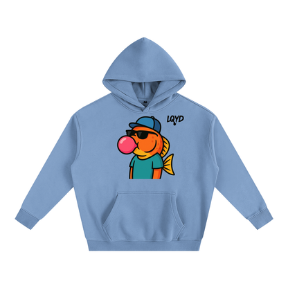 LQYD ADULT| BUBBLEGUM FISH BAGGY HOODIE