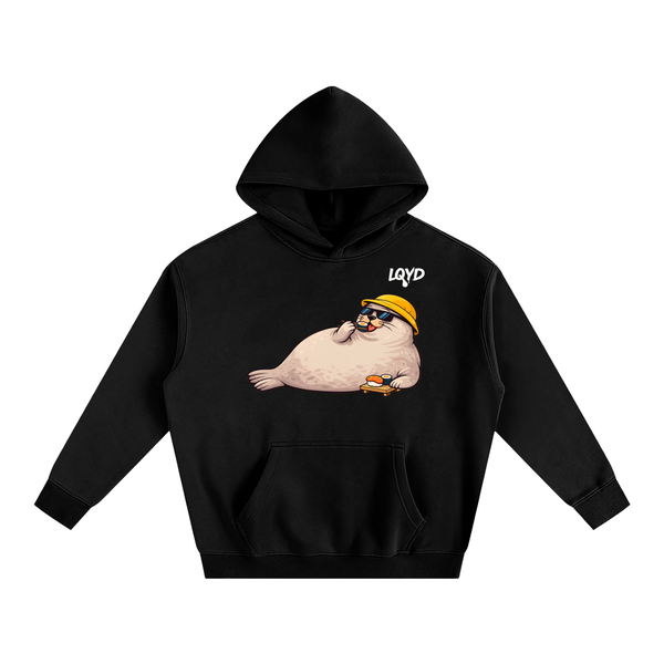 LQYD ADULT| SUSHI BANDIT SEAL BLACK EDITION BAGGY HOODIE