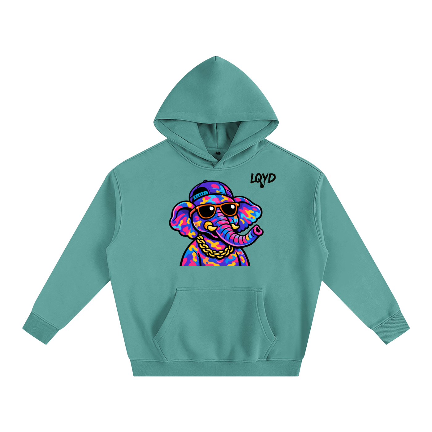 LQYD ADULT| DJ ELEPHANT BAGGY HOODIE